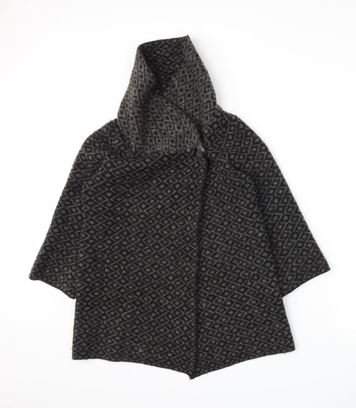 Ellen Tracy Womens Grey Argyle/Diamond Knit Pullover Jumper Size S