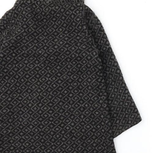 Ellen Tracy Womens Grey Argyle/Diamond Knit Pullover Jumper Size S