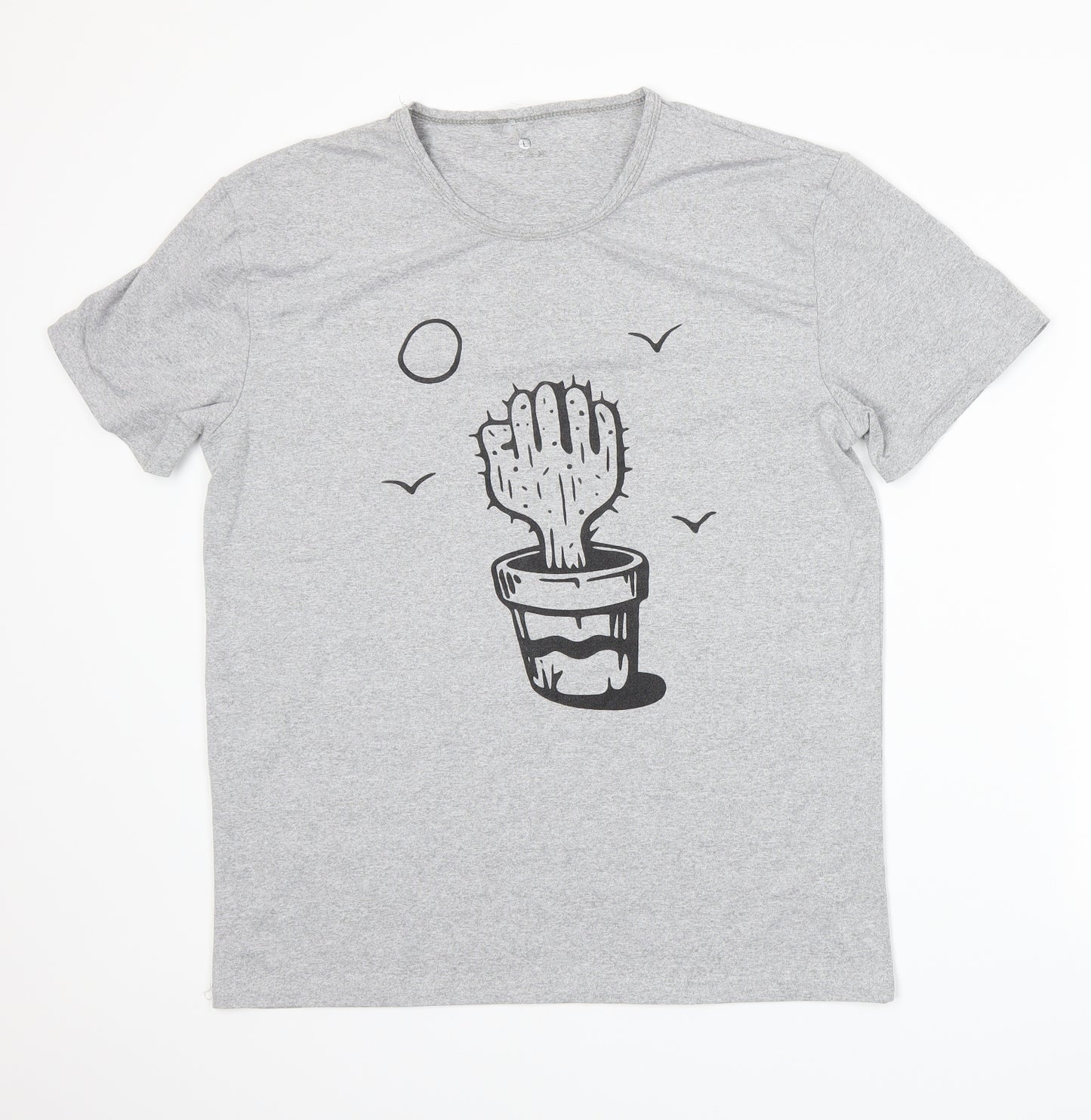 Preworn Womens Grey   Basic T-Shirt Size L