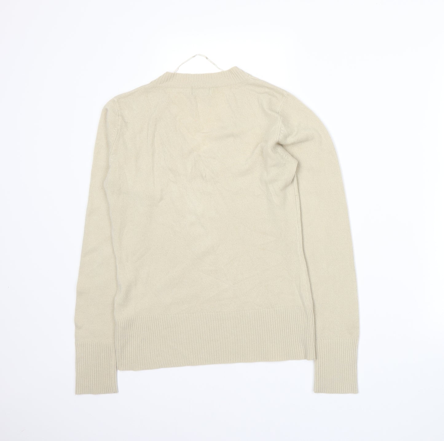 F&F Womens Beige  Knit Pullover Jumper Size 10