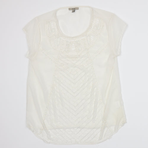 En Garde Womens White   Basic T-Shirt Size M