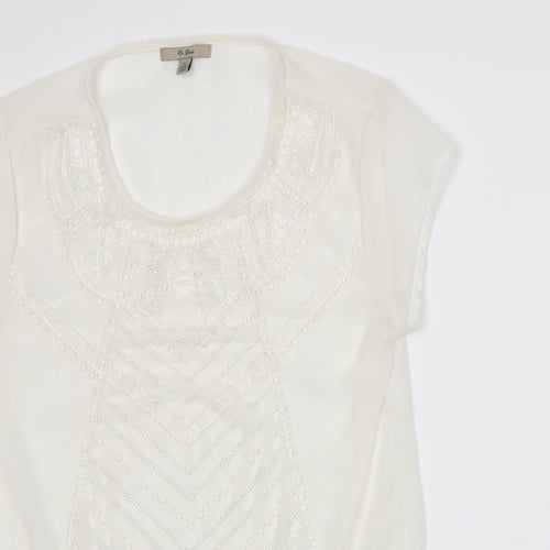 En Garde Womens White   Basic T-Shirt Size M
