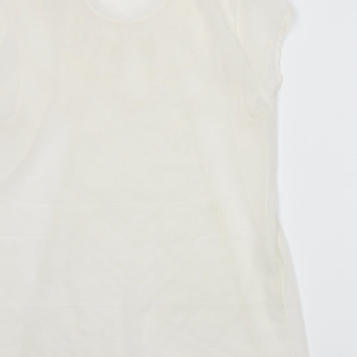 En Garde Womens White   Basic T-Shirt Size M