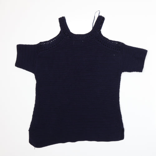 F&F Womens Blue  Knit Pullover Jumper Size 6