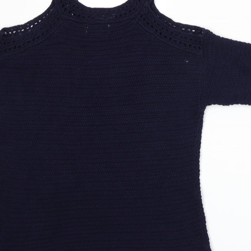 F&F Womens Blue  Knit Pullover Jumper Size 6