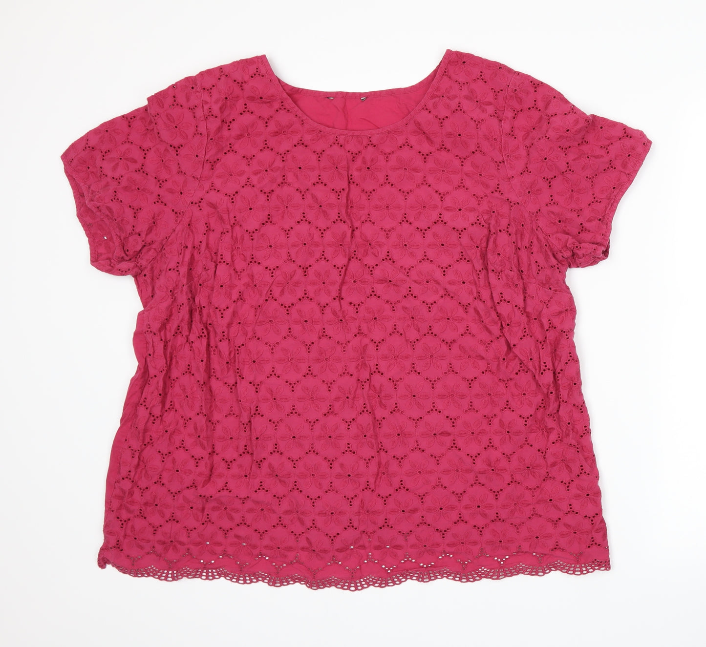 TU Womens Pink   Basic T-Shirt Size 22