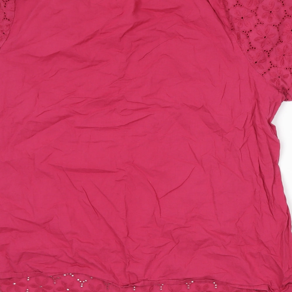 TU Womens Pink   Basic T-Shirt Size 22