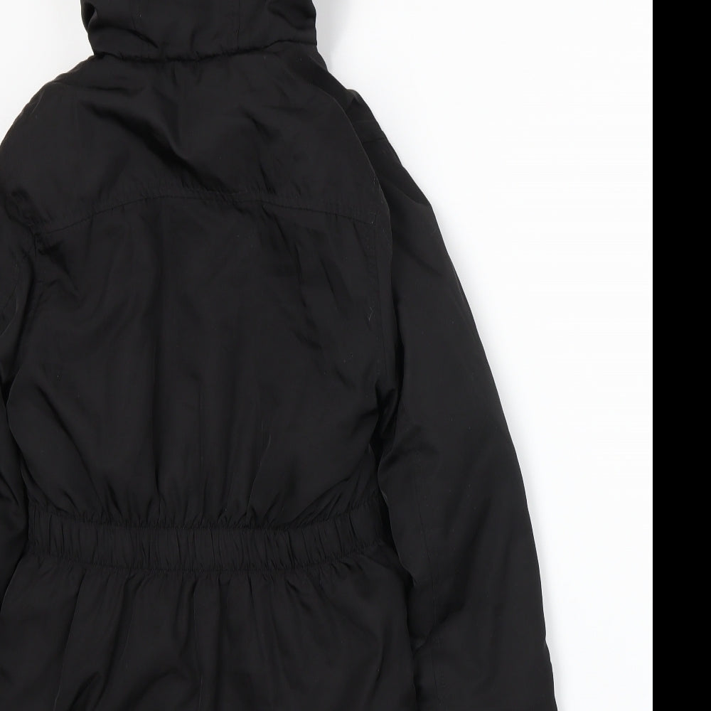 Blue Zoo Girls Black   Basic Coat Coat Size 9-10 Years