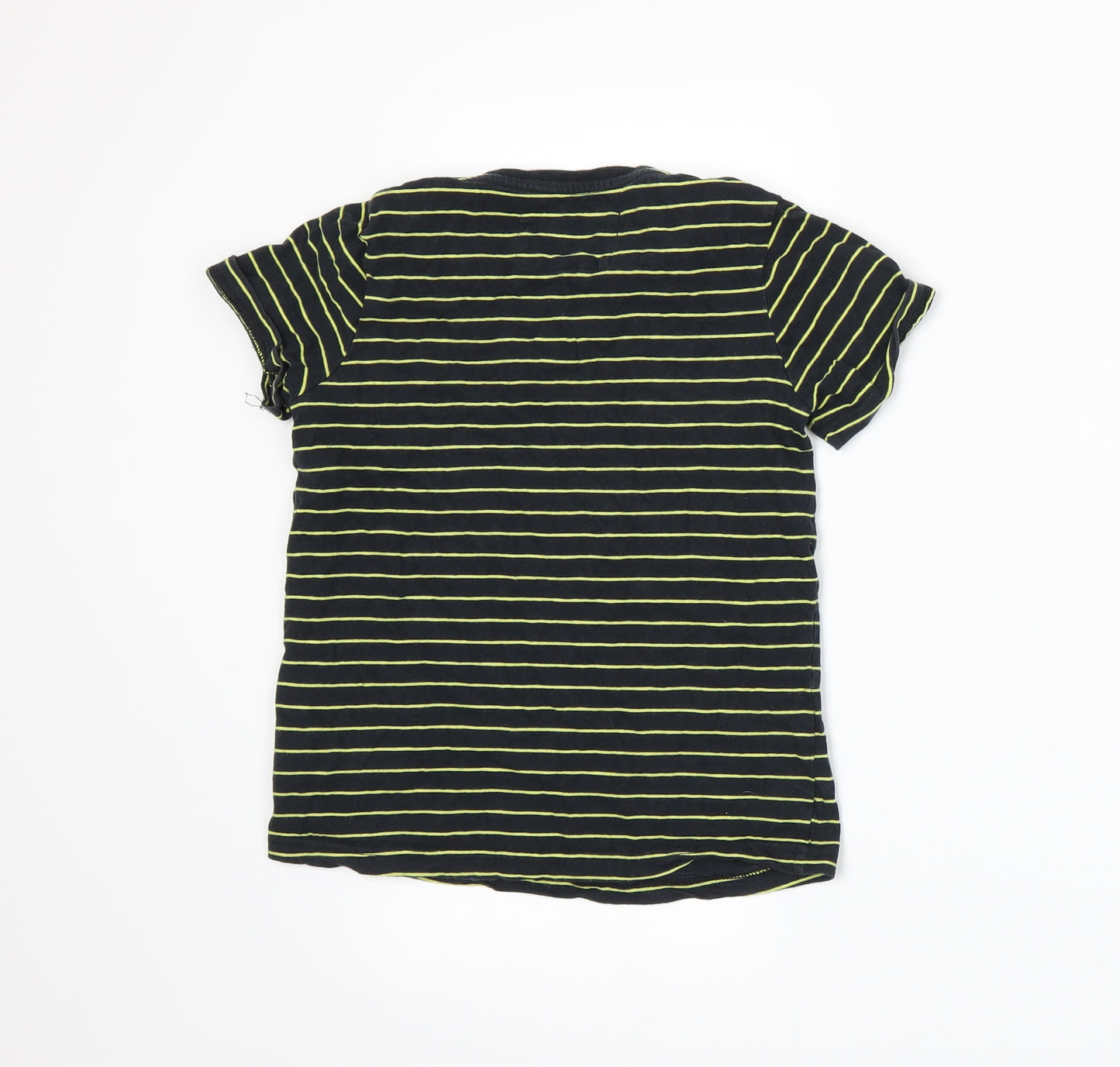 TU Boys Blue Striped Jersey Basic T-Shirt Size 9 Years