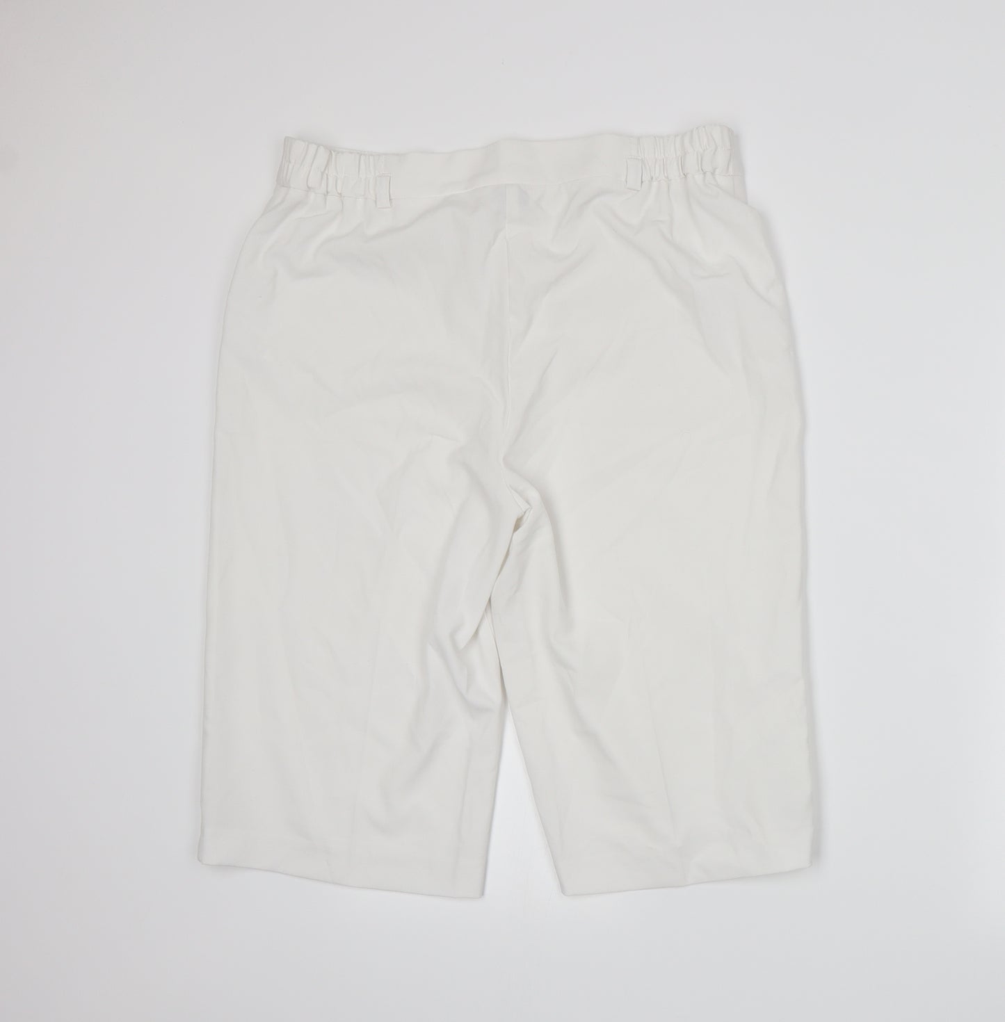 Simply Be Womens White   Bermuda Shorts Size 14