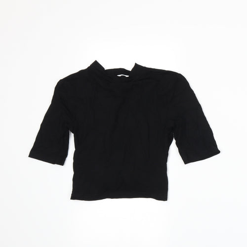 Topshop Womens Black   Basic T-Shirt Size 8
