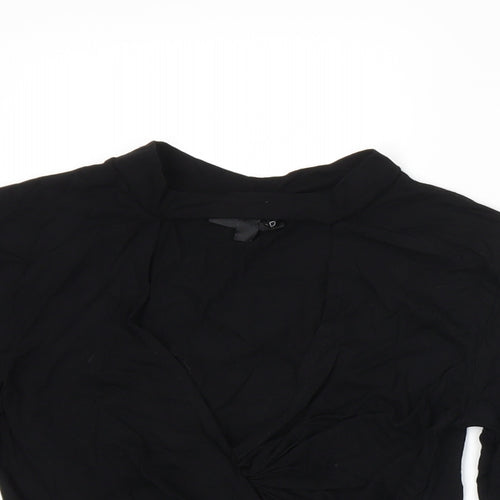 Topshop Womens Black   Basic T-Shirt Size 8