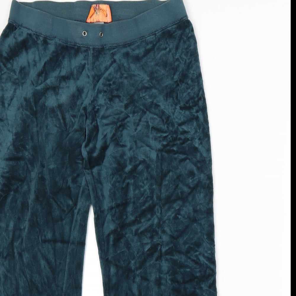 Juicy Couture Womens Blue  Velour Sweat Shorts Size S