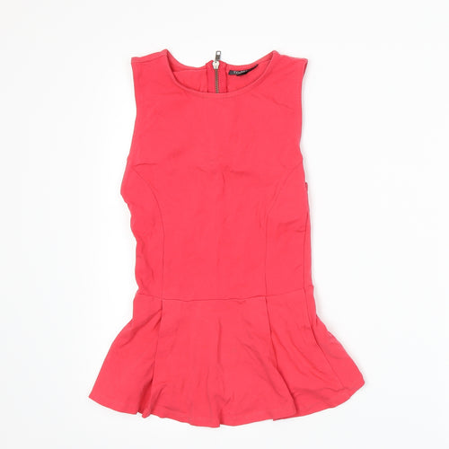 Topshop Womens Pink   Basic Tank Size 8