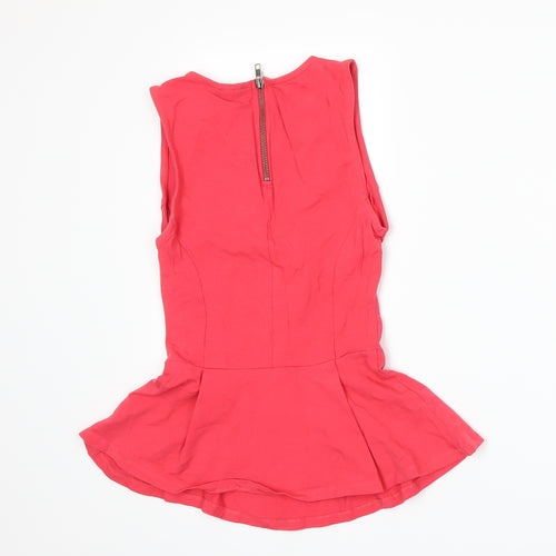 Topshop Womens Pink   Basic Tank Size 8