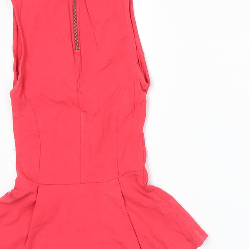 Topshop Womens Pink   Basic Tank Size 8