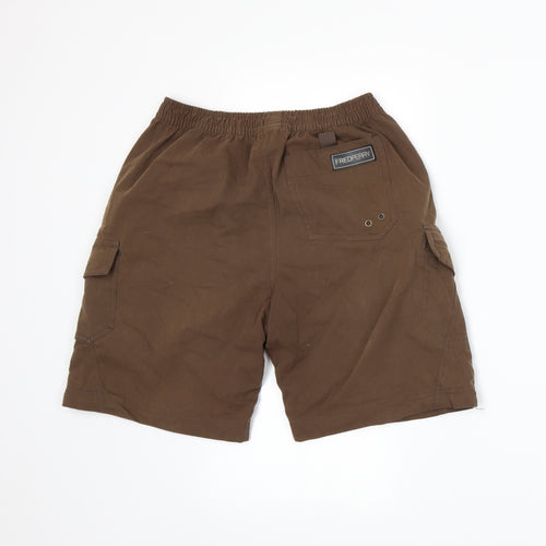 Fred Perry Boys Brown   Cargo Shorts Size M