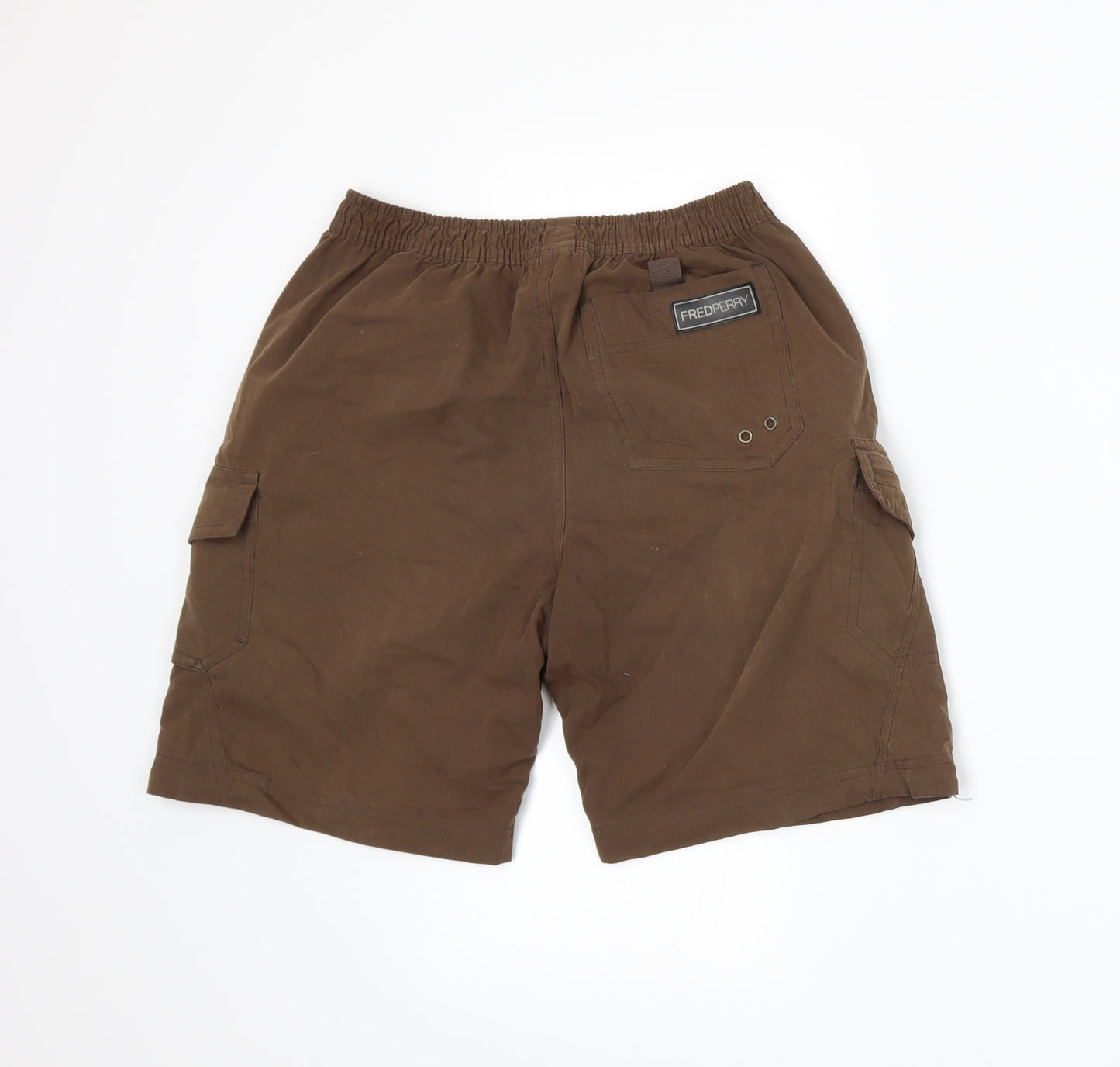 Fred Perry Boys Brown   Cargo Shorts Size M