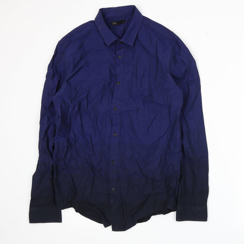 Seed Mens Blue    Button-Up Size S