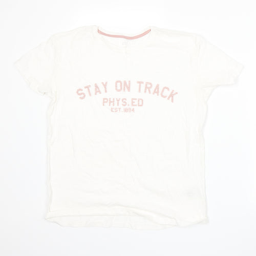 Marks and Spencer Womens White   Basic T-Shirt Size 12