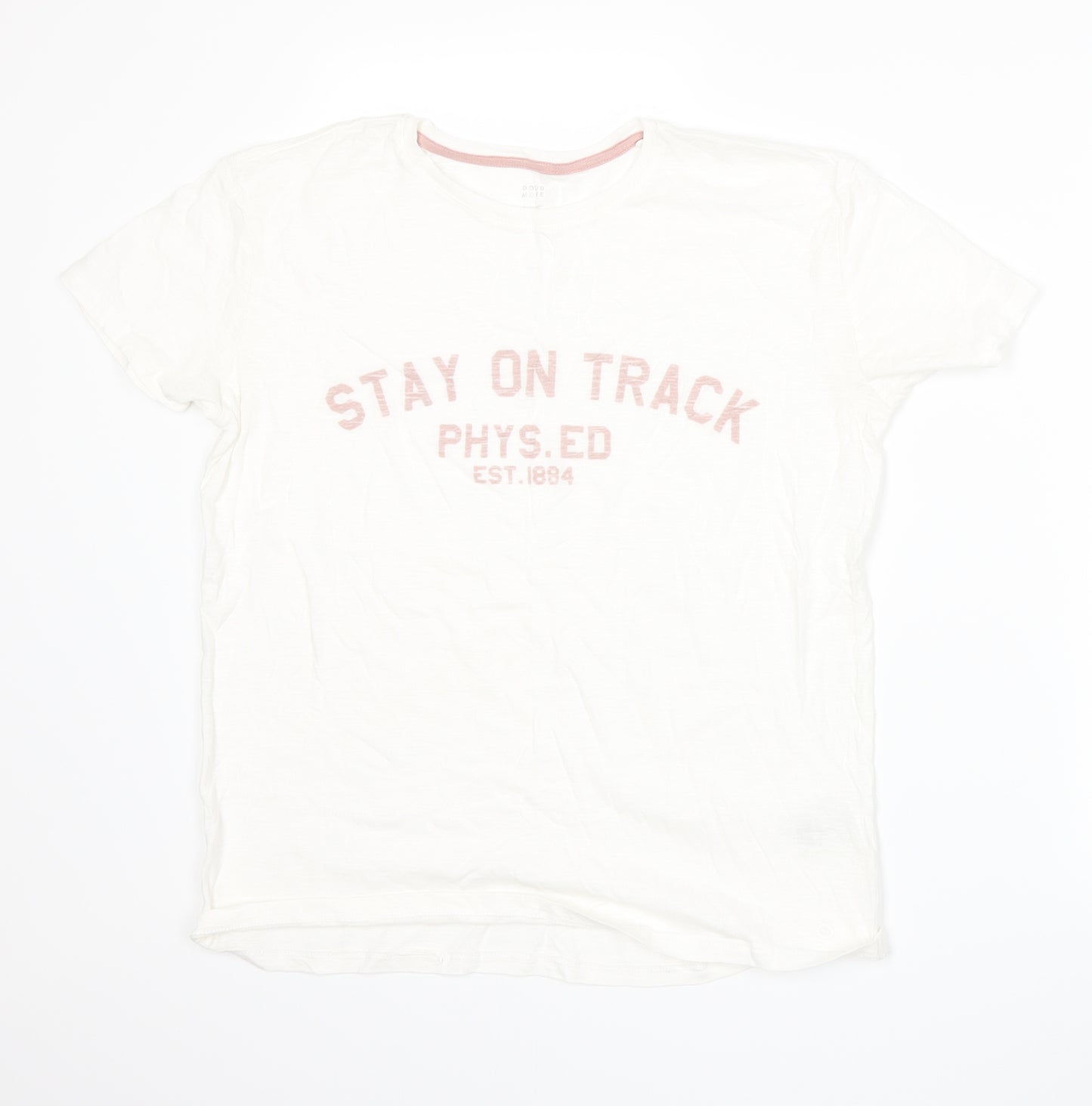 Marks and Spencer Womens White   Basic T-Shirt Size 12