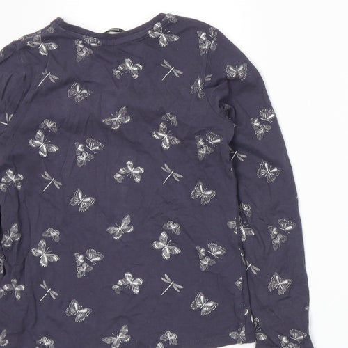 George Girls Grey  Jersey Basic T-Shirt Size 8-9 Years