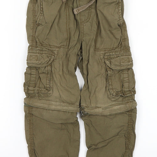 John Lewis Boys Green   Cargo Trousers Size 3 Years