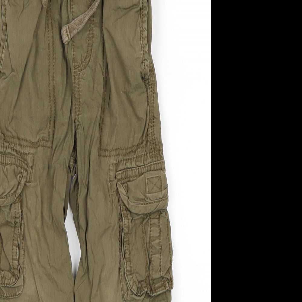 John Lewis Boys Green   Cargo Trousers Size 3 Years