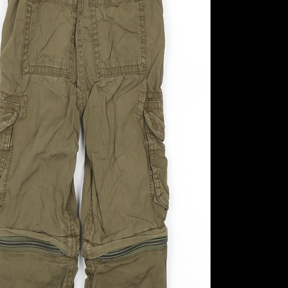 John Lewis Boys Green   Cargo Trousers Size 3 Years