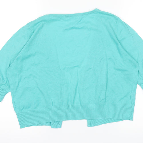 Marks and Spencer Womens Blue   Cardigan Jumper Size 16