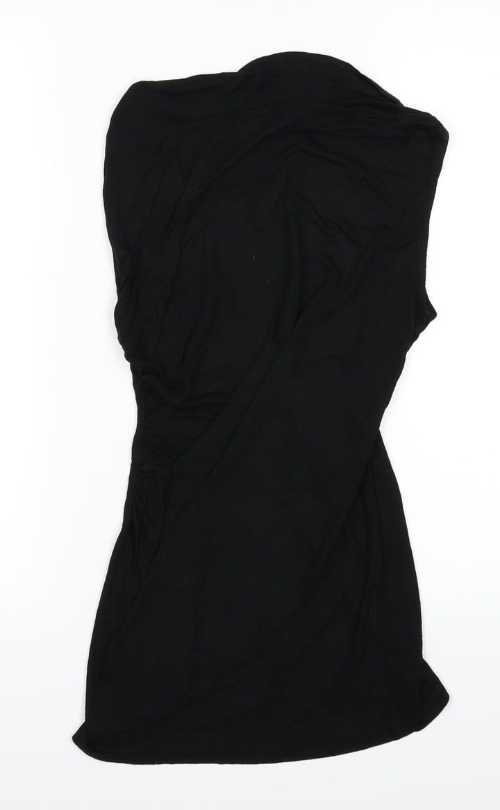 Ann Taylor Womens Black Basic T-Shirt Size XS