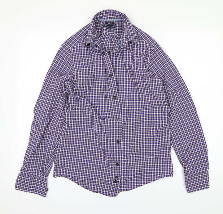 Agape Mens Purple    Dress Shirt Size XS