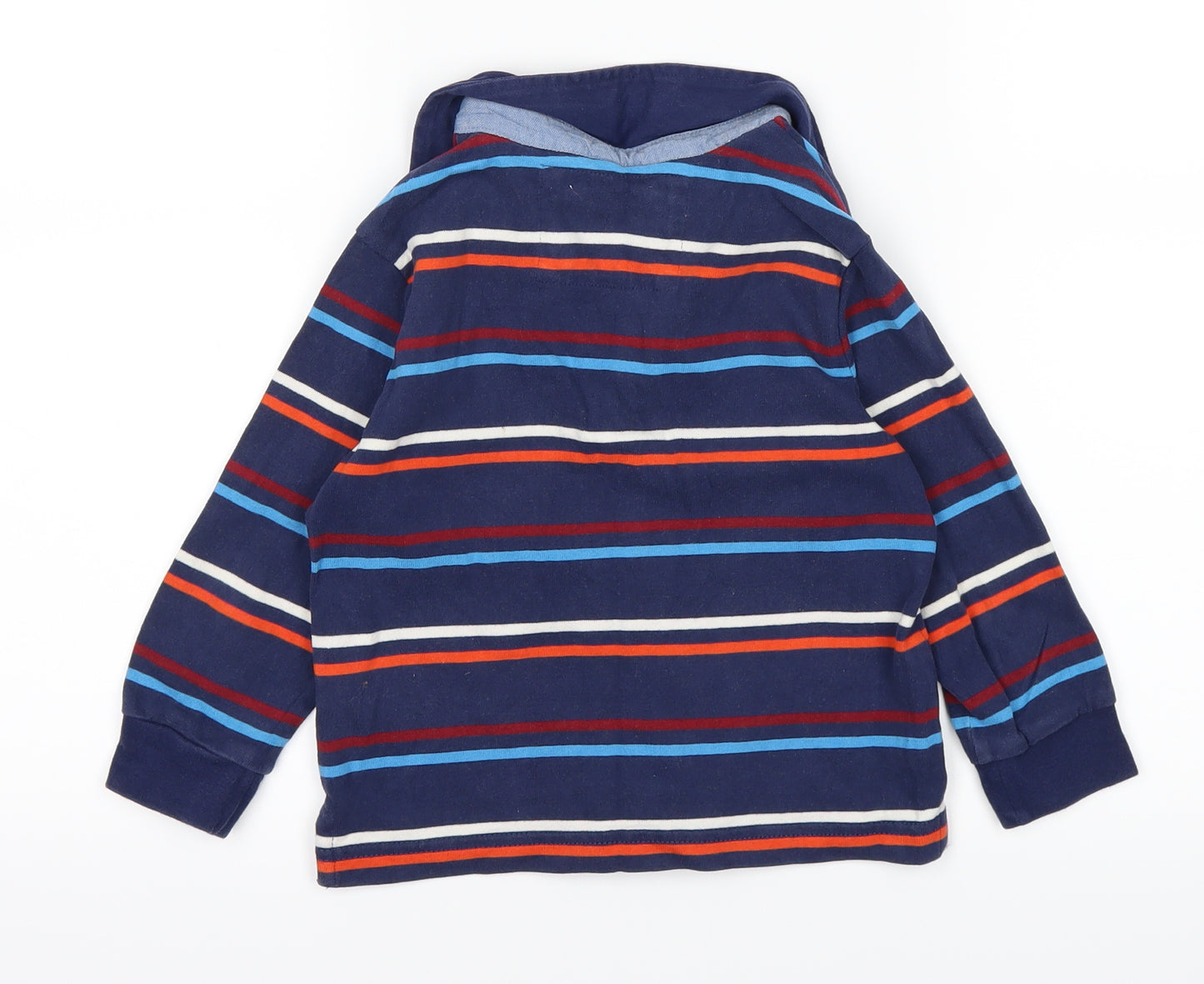 Marks and Spencer Boys Blue Striped  Basic Polo Size 2-3 Years
