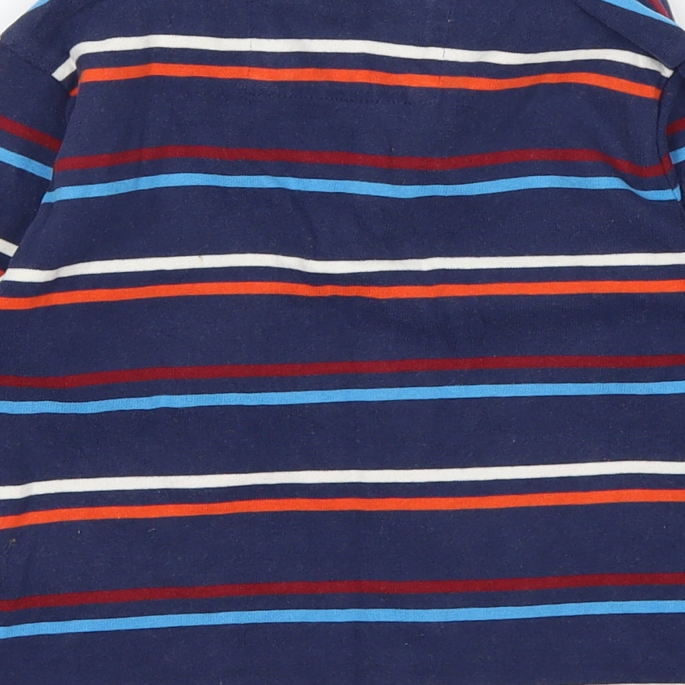 Marks and Spencer Boys Blue Striped  Basic Polo Size 2-3 Years