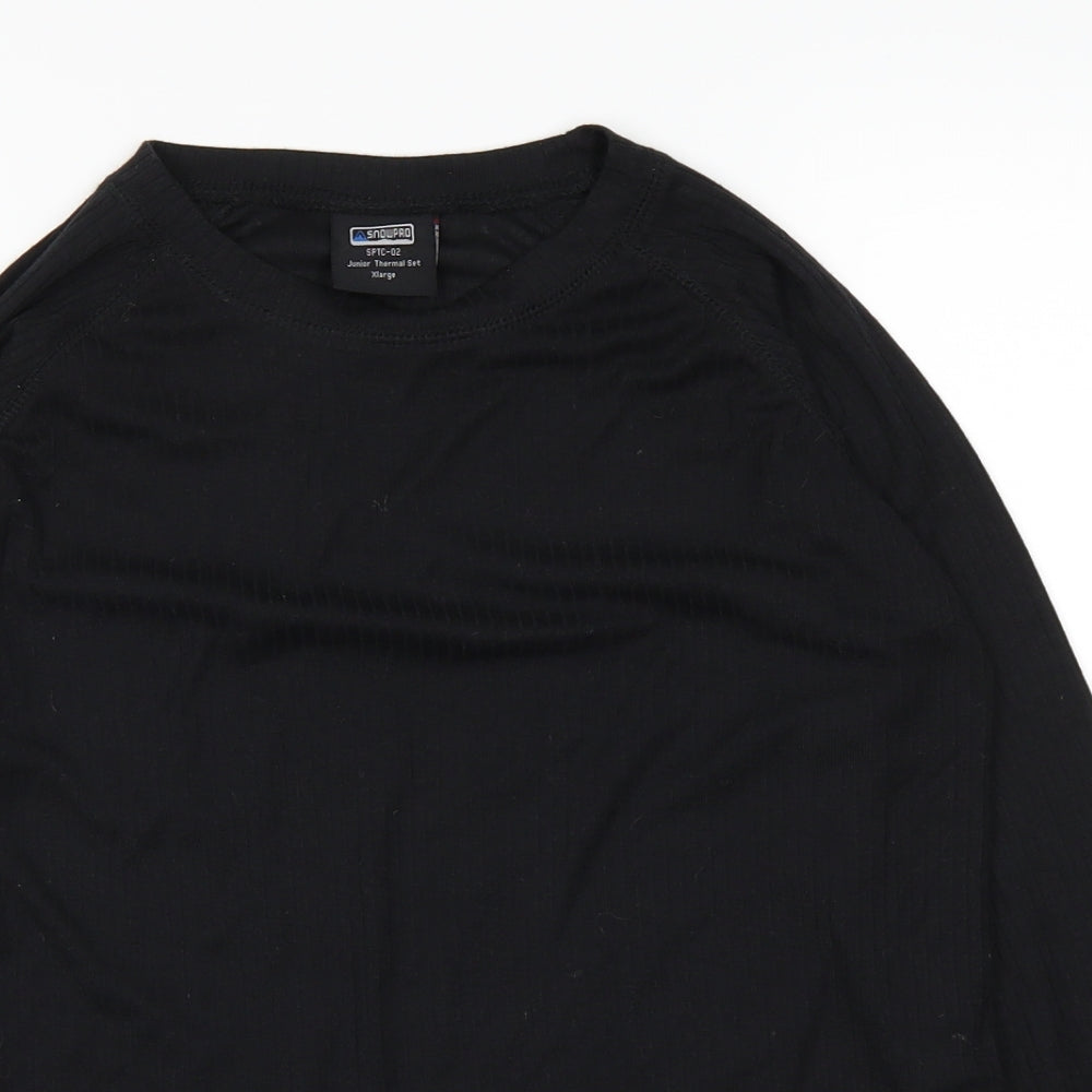 snowpro Girls Black   Basic T-Shirt Size XL