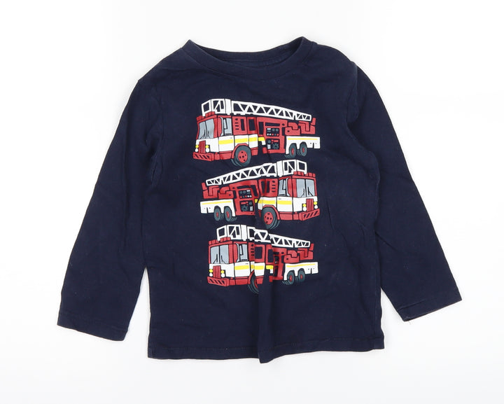 Gap Boys Blue Basic T-Shirt Size 3 Years