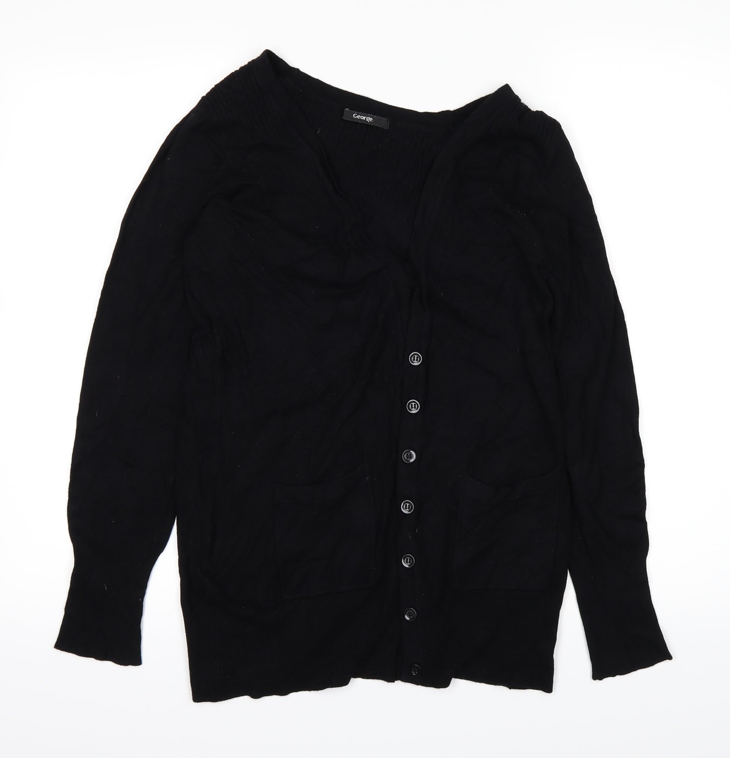 George Womens Black   Cardigan Jumper Size 12