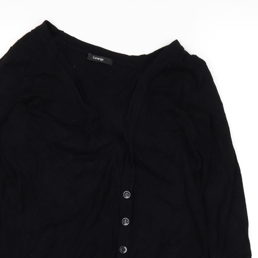 George Womens Black   Cardigan Jumper Size 12