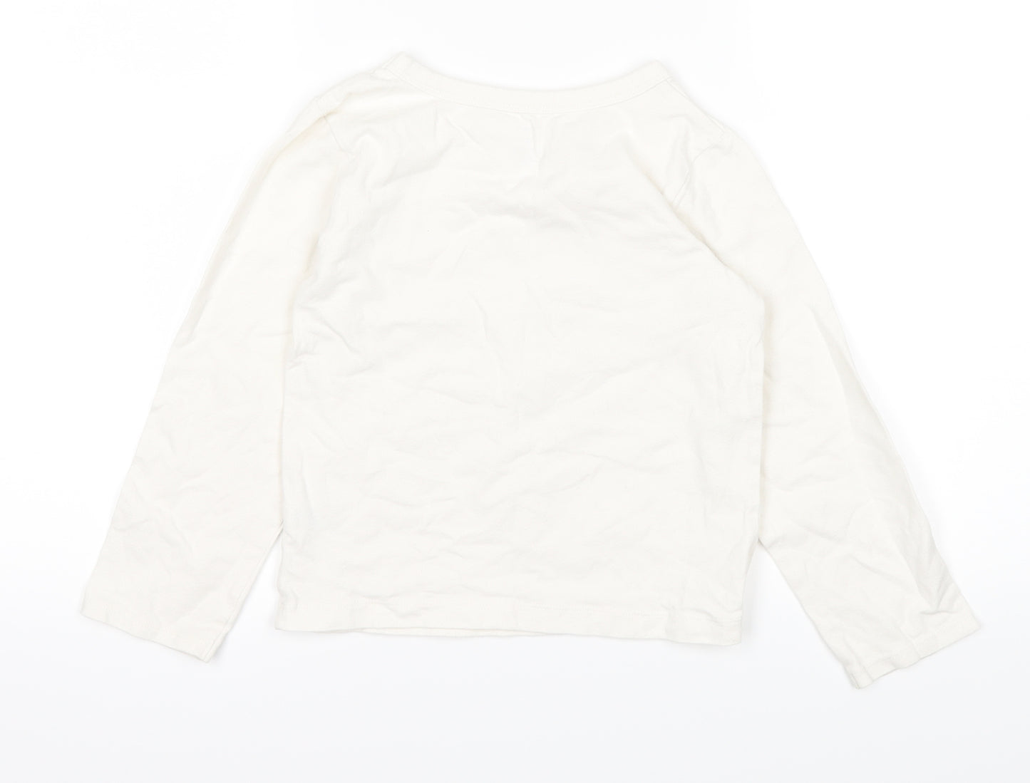 Carter's Girls White   Basic T-Shirt Size 6 Years