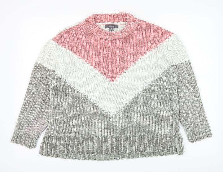 Primark Womens Pink Pullover Jumper Size 12