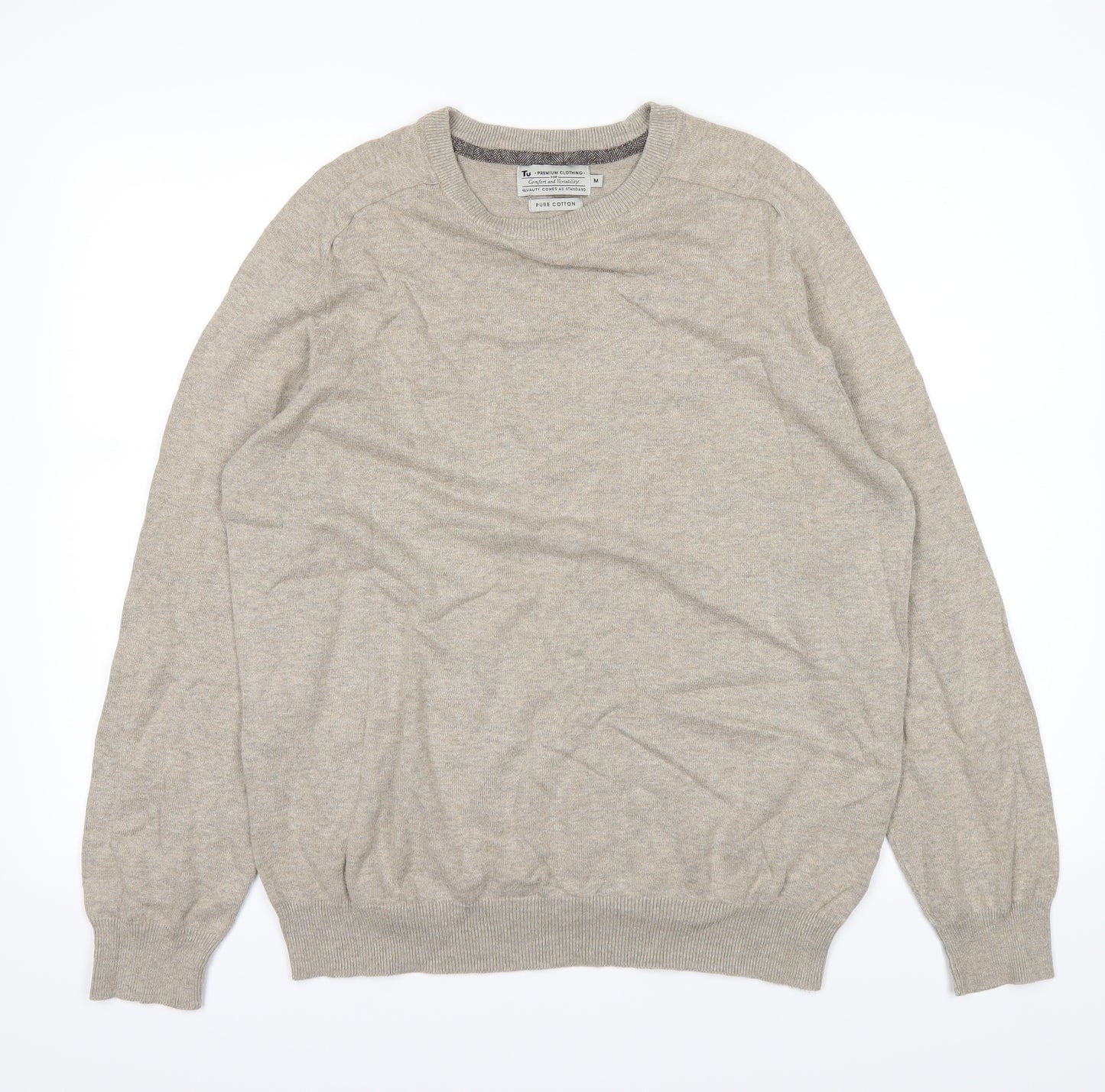 TU Mens Brown   Pullover Jumper Size M