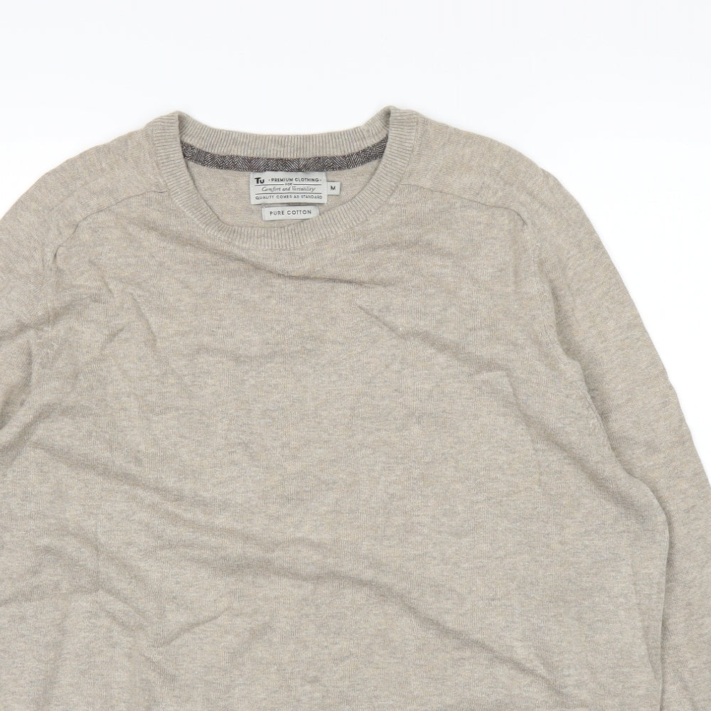 TU Mens Brown   Pullover Jumper Size M