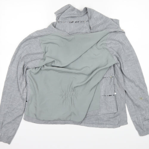 Per Una Womens Grey   Cardigan Jumper Size 14