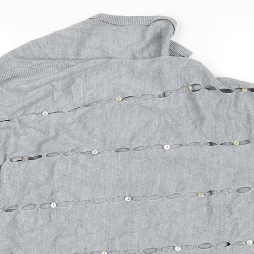 Per Una Womens Grey   Cardigan Jumper Size 14