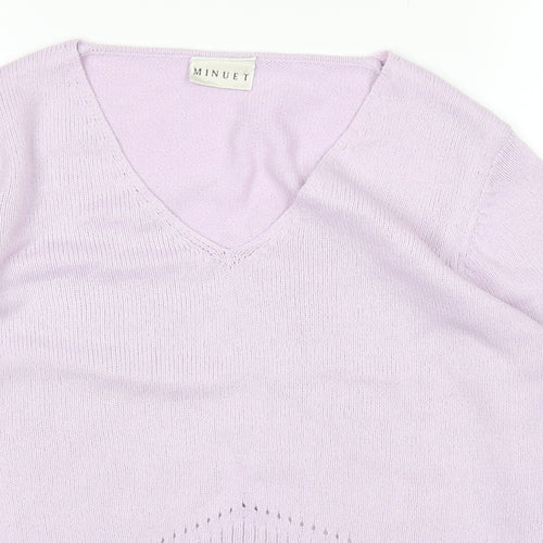 MINUTE Womens Purple   Pullover Jumper Size 12