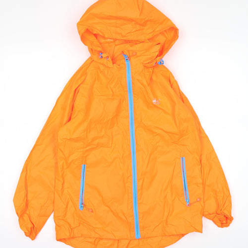 MACINASAC Boys Orange   Windbreaker Coat Size 11-12 Years  - Neon Orange