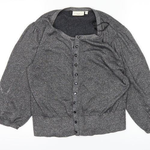 New Look Womens Grey   Cardigan Jumper Size 14