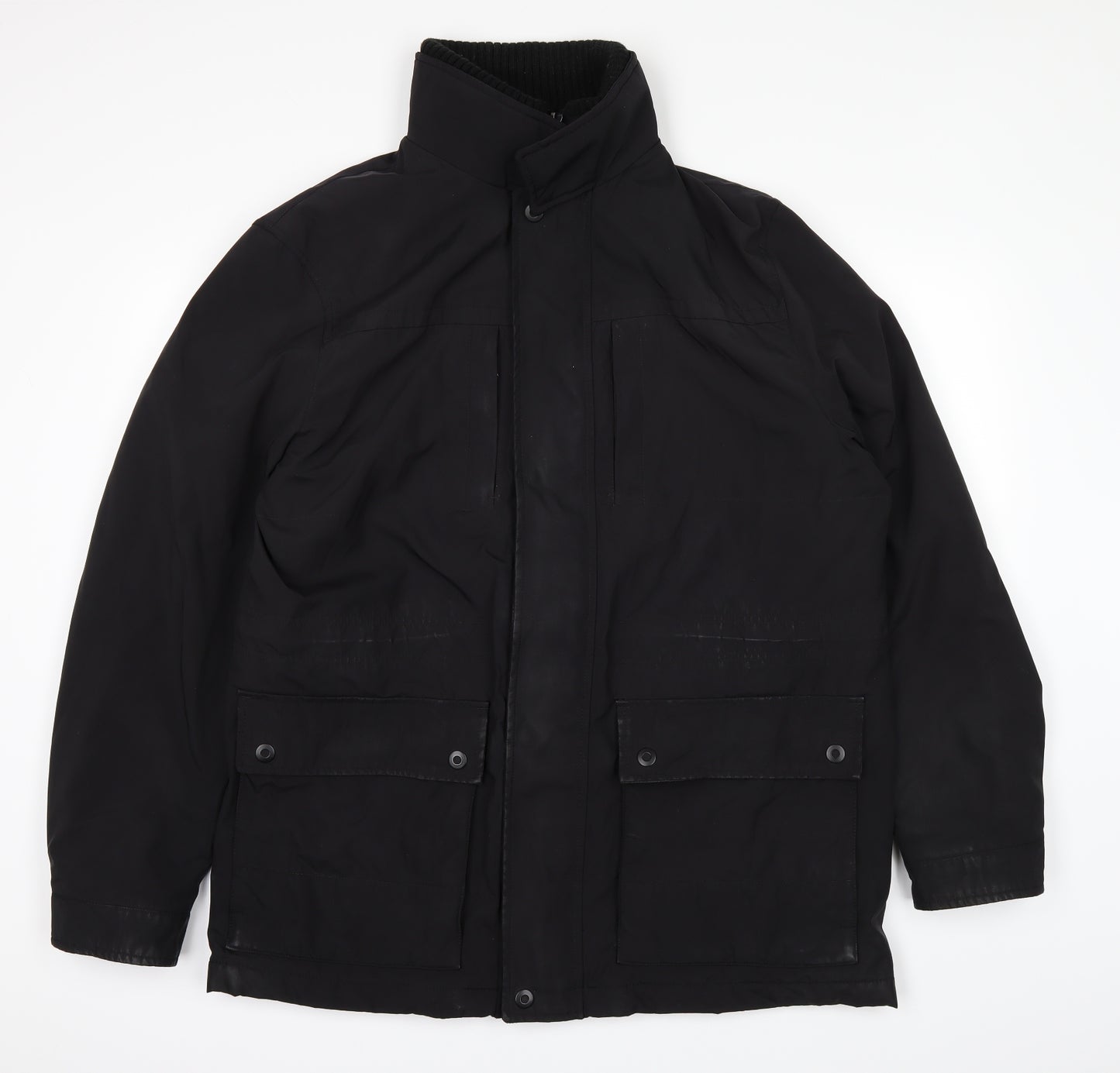 Collezione Womens Black   Bomber Jacket Coat Size L