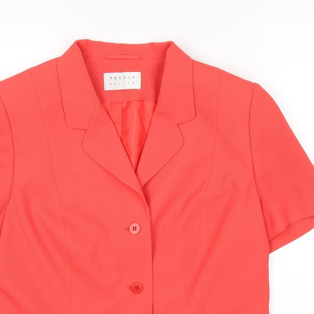 Precis Womens Orange   Jacket  Size 14