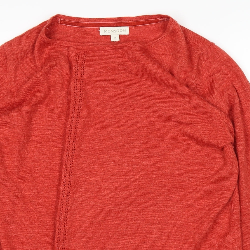 Monsoon Womens Orange   Cardigan Jumper Size M
